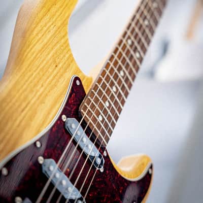 Fender Japan LTD Hybrid II Strat Raw Ash RW VNT image 4