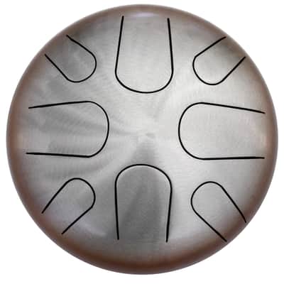 Pearl Awakening 8 Note Brown Burst Lacquer 10" Tongue Drum "A" Ake Bono Scale +Rubber Mallets | Hand Finger | NEW | Authorized Dealer image 1