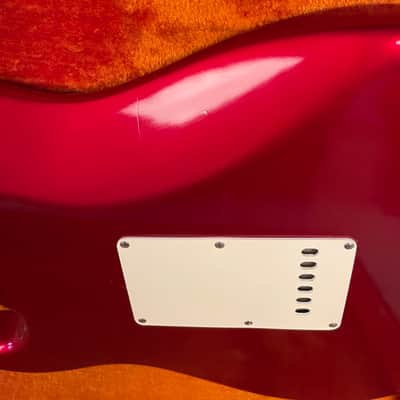 Vintage 1966 Fender Strat – Rare Candy Apple Red – All Original, Excellent+ image 17