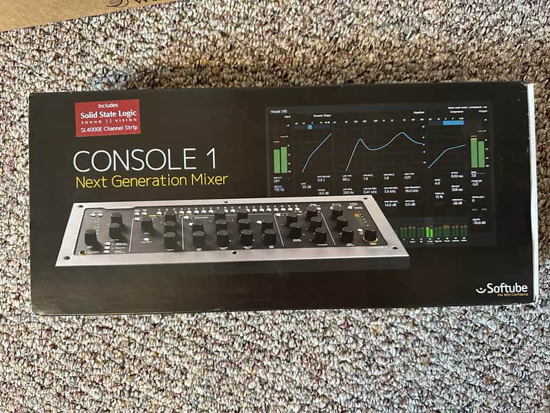 Softube Console 1 Hardware/Software Mixer 2010s, with Plugins - Black/Grey image 1