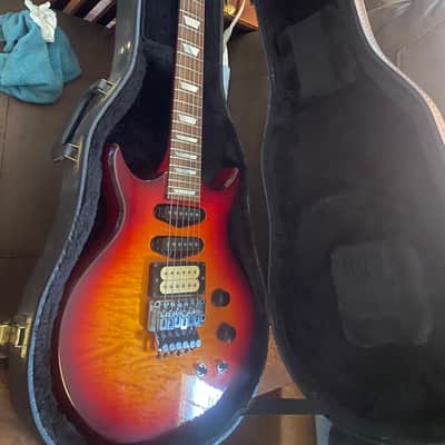 Hamer Steve Stevens model 1986 Cherry sunburst- quilted maple top image 8