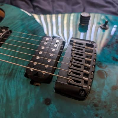 Schecter KM-7 Artist Lagoon Fade 7 String Electric Guitar image 5