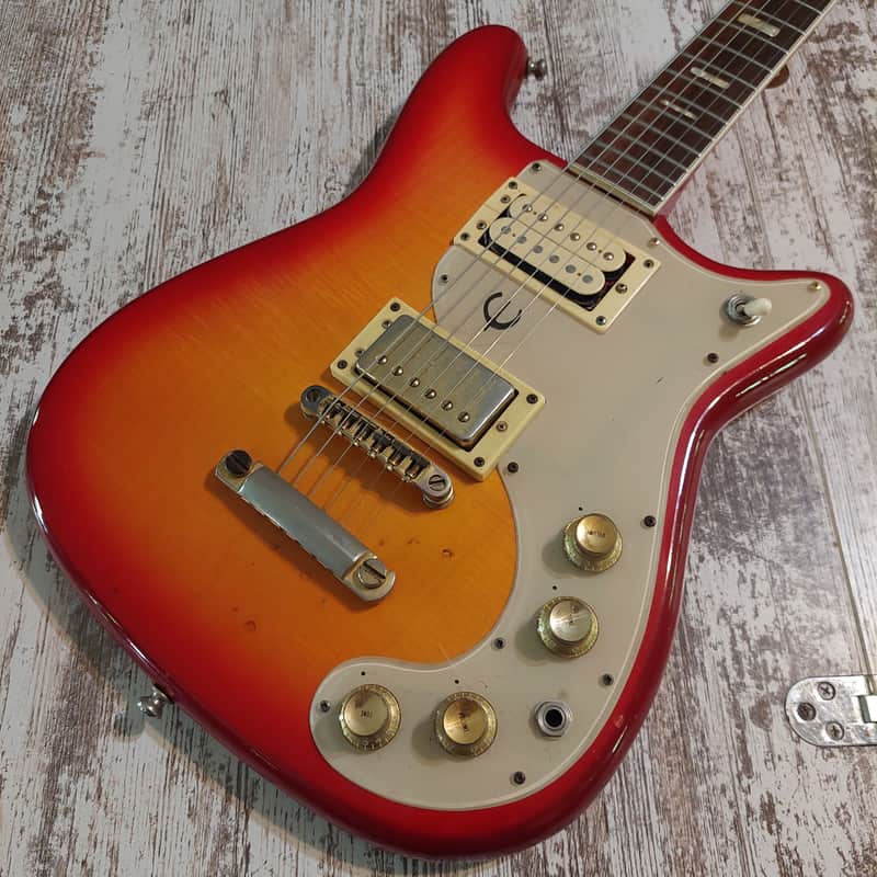 Vintage 1975 Epiphone ET-290 MIJ Matsumoku Crestwood Cherry Sunburst image 1