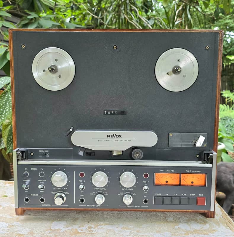 ReVox B77 Tape Deck 2 Track 3.75/7.5 IPS Serviced Tested Custom Wood Case Video image 1