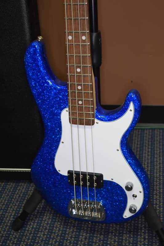G&L Kiloton 2016 Blue Metal Flake 4-String Bass Guitar USA Made w/ HSC, COA & Build Sheet image 1