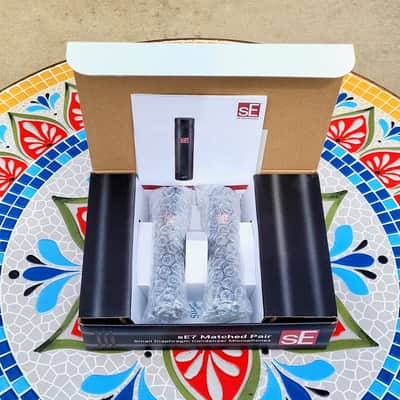 Matched Stereo Pair of sE7 Small Diaphragm Cardioid Condenser Microphones sE Electronics with Mic Clips and Windscreens! **FREE SHIPPING!** image 2