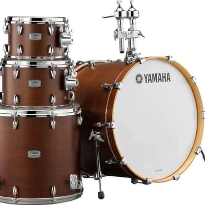 Yamaha Tour Custom 4-Piece Shell Pack - 22" Bass (Chocolate Satin) image 1