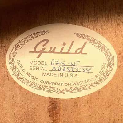 Guild Westerly 25th Anniversary D-25 Dreadnought Acoustic Guitar w/ Case (Pre-Owned) image 7