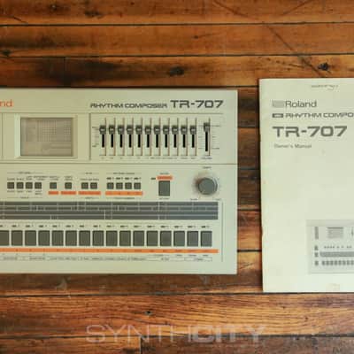 Roland TR-707 Rhythm Composer 1985 - White - Serviced image 2