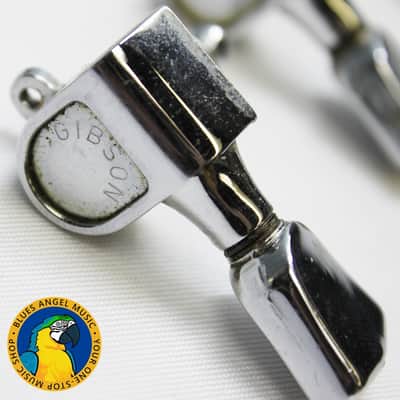 Schaller 3x3 Tuners Set 70s - Chrome **From a 1977 Gibson Les Paul Deluxe Pro** image 4