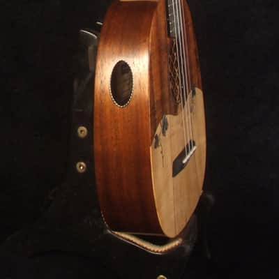 Handmade Pineapple Concert Ukulele, Solid Hawaiian Koa, Spalted Maple, Pineapple Soundhole, Soft-bag, Bruce Wei UW15-2309 image 5