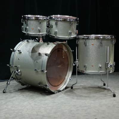 Yamaha Maple Hybrid Drum Kit 22-10-12-16in - Silver Sparkle image 4