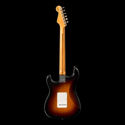 Fender Custom Shop 1955 Stratocaster Compound Radius Journeyman Relic - Aged 2-Tone Sunburst-Sunburst image 4