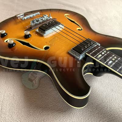 YAMAHA SA-70 Vintage semi-acoustic bass - Japan 1968-73 w/OHSC image 2