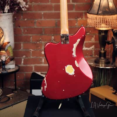 1964 Fender Jaguar - Candy Apple Red with Matching Headstock! image 12