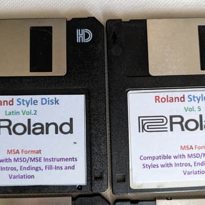 Roland Keyboard Floppy Disk Styles Collection image 13