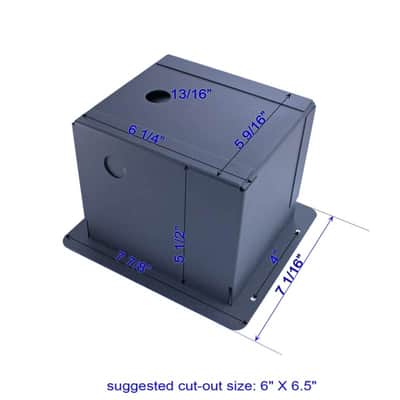 Elite Core Recessed Floor Stage Box 6 XLR FEMALE image 5