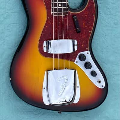 Fender Jazz Bass 1966 - Sunburst Dot/Binding - Super image 3