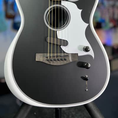 Fender Limited-edition Jack White Triplesonic Acoustasonic Telecaster - Blacktop Arctic White GET PLEK'D! 145 image 2