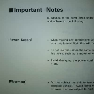Owner's Manual for Roland M-240R 24 Channel Line Mixer 1990 image 3