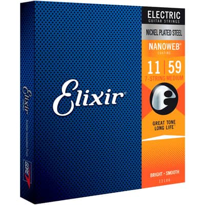 12106 Nanoweb 7 cordes Medium 11-59 Elixir image 1