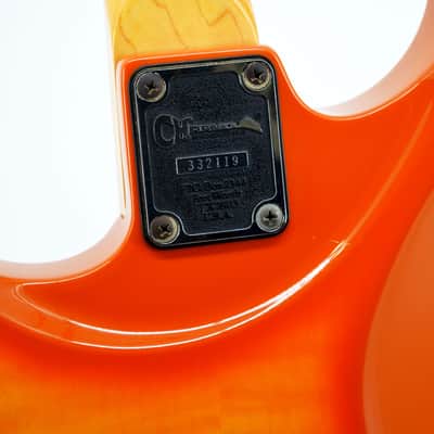 Charvel 375 Deluxe with Rosewood Fretboard 1989 - 1991 - Transparent Amber - Chainsaw Case image 7