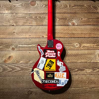 Epiphone Les Paul 100 80’s 90’s - Cherry Burst “Sticker Bomb”💣 image 4