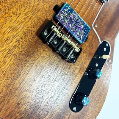 Tele Electric Guitar Control Plate Stainless Steel Two Control-Knob Holes Control Plate With 7Mm Diameter Pot Holes Compatible With Most Teleocaster Tele Guitar Replacement Parts Black image 4