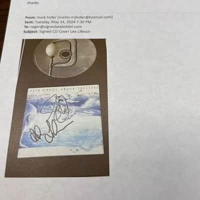 Neil Peart Played Drum Sticks And Signed CD Cover By Lifeson And Lee 10/26/84 image 9