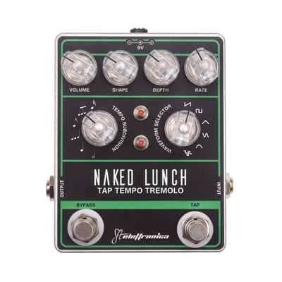 FTelettronica Naked Lunch Tap Tempo Tremolo Black/Green/Aluminum image 1
