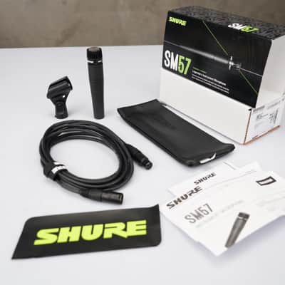 Shure SM57 Dynamic Microphone w/ Mogami Cable & Box #58787 image 9