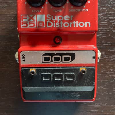 DOD Supra Distortion FX55-B Red 1990s | Reverb