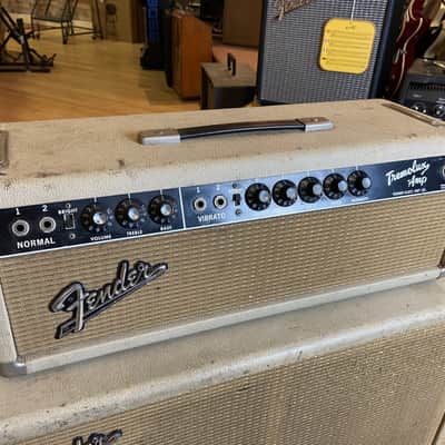1964 Fender Tremolux Head & 2x10 Cabinet - Cream Tolex image 8