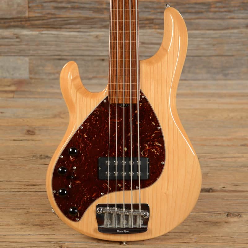Music Man StingRay 5 Fretless Bass Natural USED LEFTY (s683) image 1