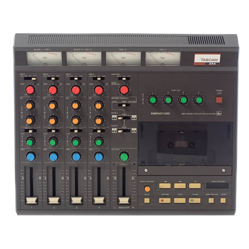 TASCAM 244 Portastudio 4-Track Cassette Recorder | Reverb TASCAM 244 Portastudio 4-Track Cassette Recorder | Reverb