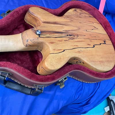 Maybury Guitars Custom Double Cut 2021 - Natural Spalted Birch image 6
