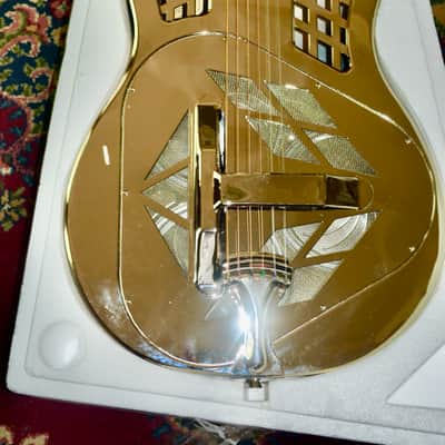 Recording King RM-991-R Tricone Roundneck Resonator 2010s - Nickel-Plated Bell Brass image 1