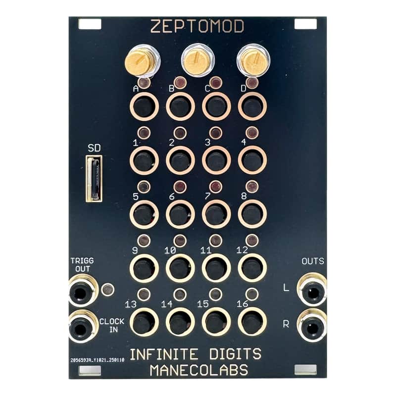 Maneco Zeptomod Eurorack Sample Player Module (Black) image 1