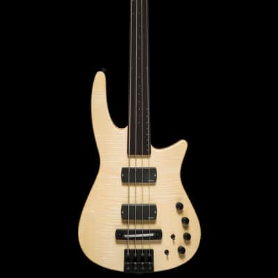 CR4 RADIUS Bass Guitar Natural Satin Fretless image 3