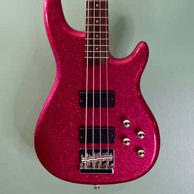 Daisy Rock Atomic Pink Sparkle Rock Candy Bass Guitar Schecter EMG