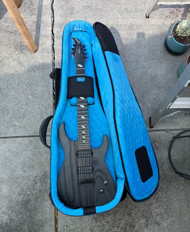 Caparison Dellinger 7 FX-AM 2019 - Dark Matte Black image 1