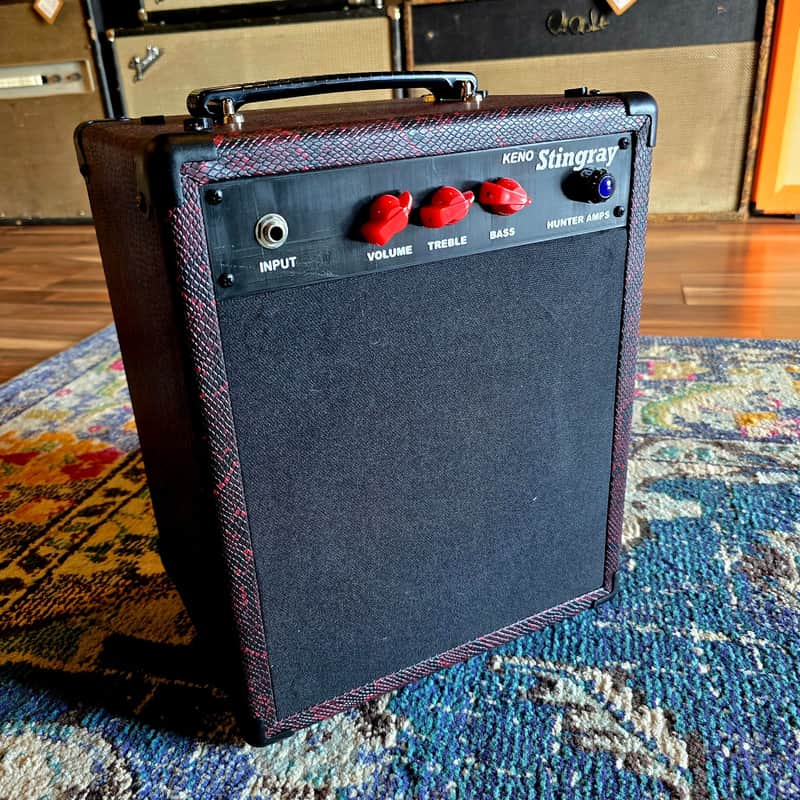 Hunter Amplifiers - Stingray - 4-watt Tube Combo - 8" Speaker - Red Snakeskin image 1