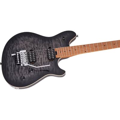 EVH Wolfgang Special QM Electric Guitar, Baked Maple Fingerboard, Charcoal Burst image 6