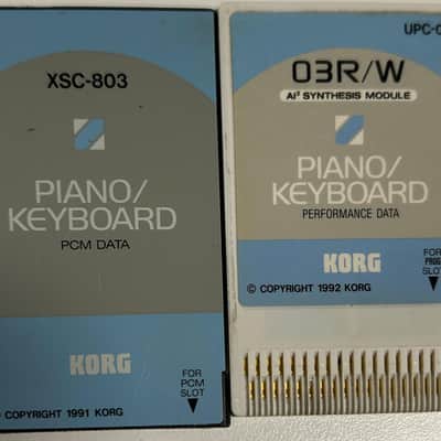 Korg XSC-803 03R/W Piano Keyboard PCM Performance Data Cards