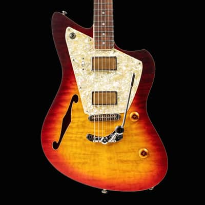 Rufini Guitars Montefalco Custom 2022 Sunburst w/ Quilted Maple Top, NEW (Authorized Dealer) image 3