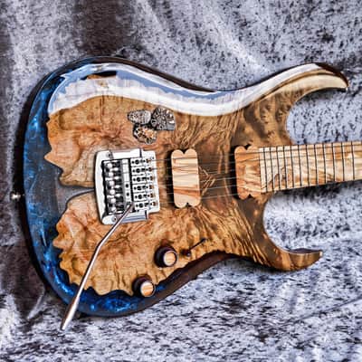 GB Liuteria Boutique Ergal 6 string Fossil edition image 1
