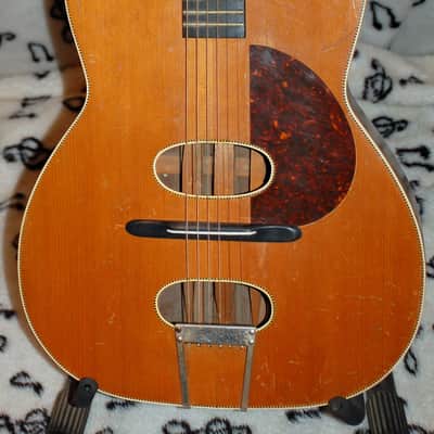 Regal REGAL Double Sound Hole Flat Top Acoustic Guitar- "Borg Balancing Control Tone Refiner" image 2