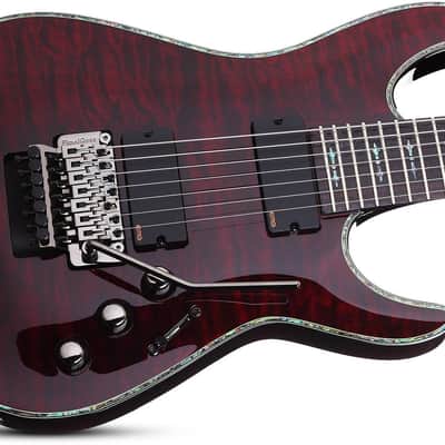 Schecter Hellraiser C-7 FR Electric Guitar - Black Cherry (BCH) (1812) image 4