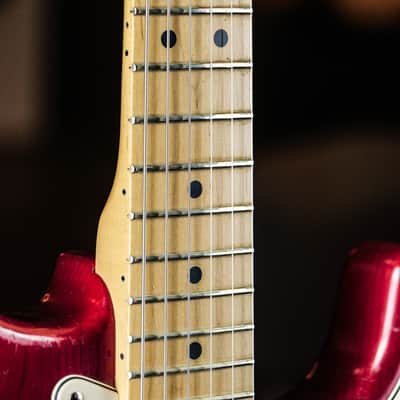 2005 Fender Highway One Stratocaster crimson red transparent image 6