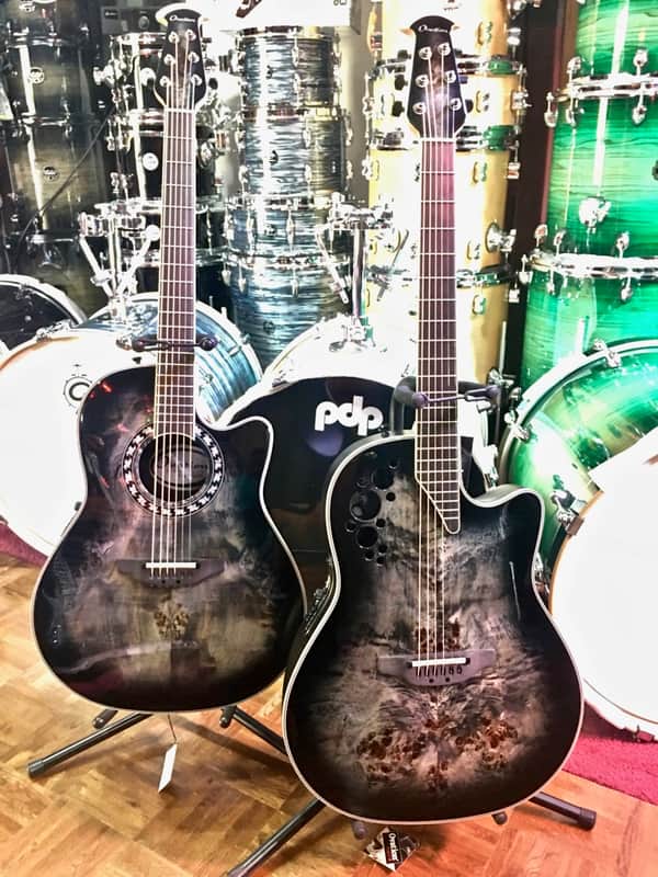 Ovation ExoticWood Legend Acoustic/Electric Guitar (Poplar Burl Burst) with Bag (C2078AXP2-PB) image 1